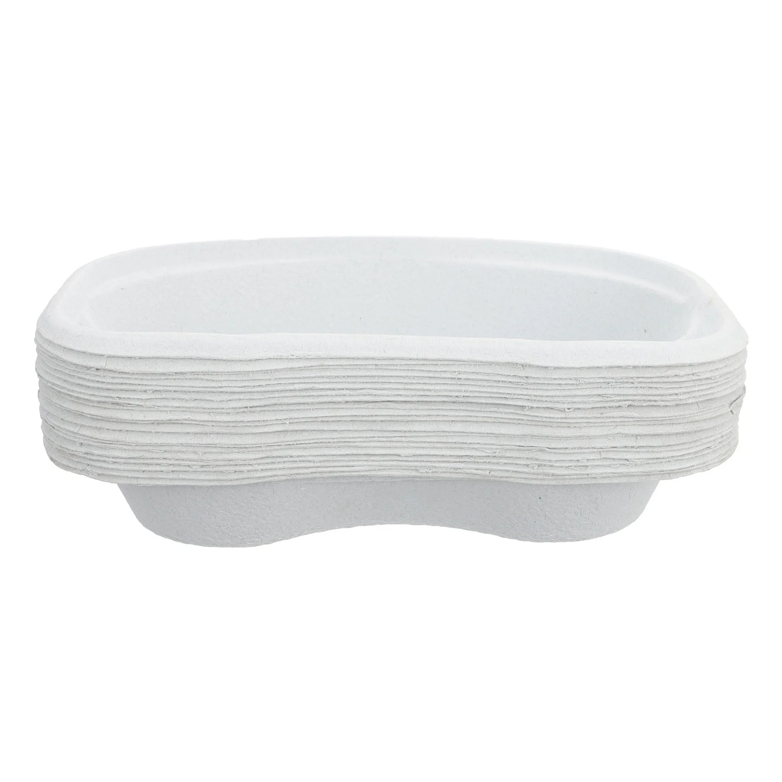 

20pcs Kidney Shape Plate Practical Pulp Plates Multipurpose Storage Plate