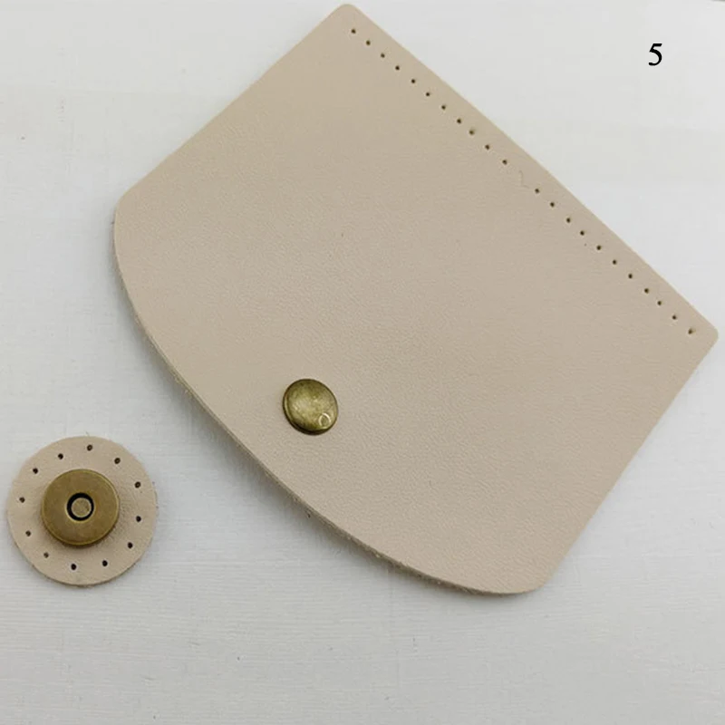 Tasche Klappen bezug Damen Häkel tasche Zubehör DIY Pu Leder Klappe Material Häkeln Handtasche Tasche Teile für gestrickte Tasche hand gefertigt – Detail 13