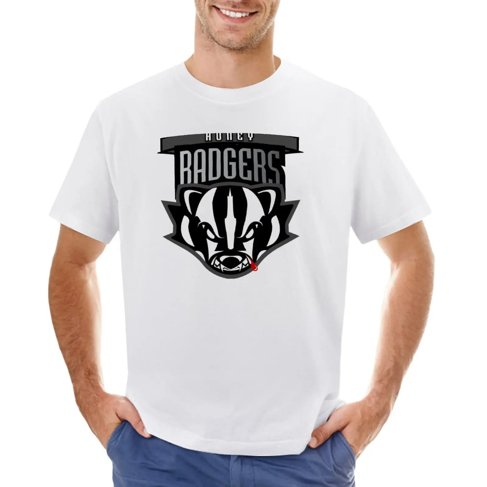 

Honey Badger Gaming T-Shirt hippie clothes summer top t shirt men