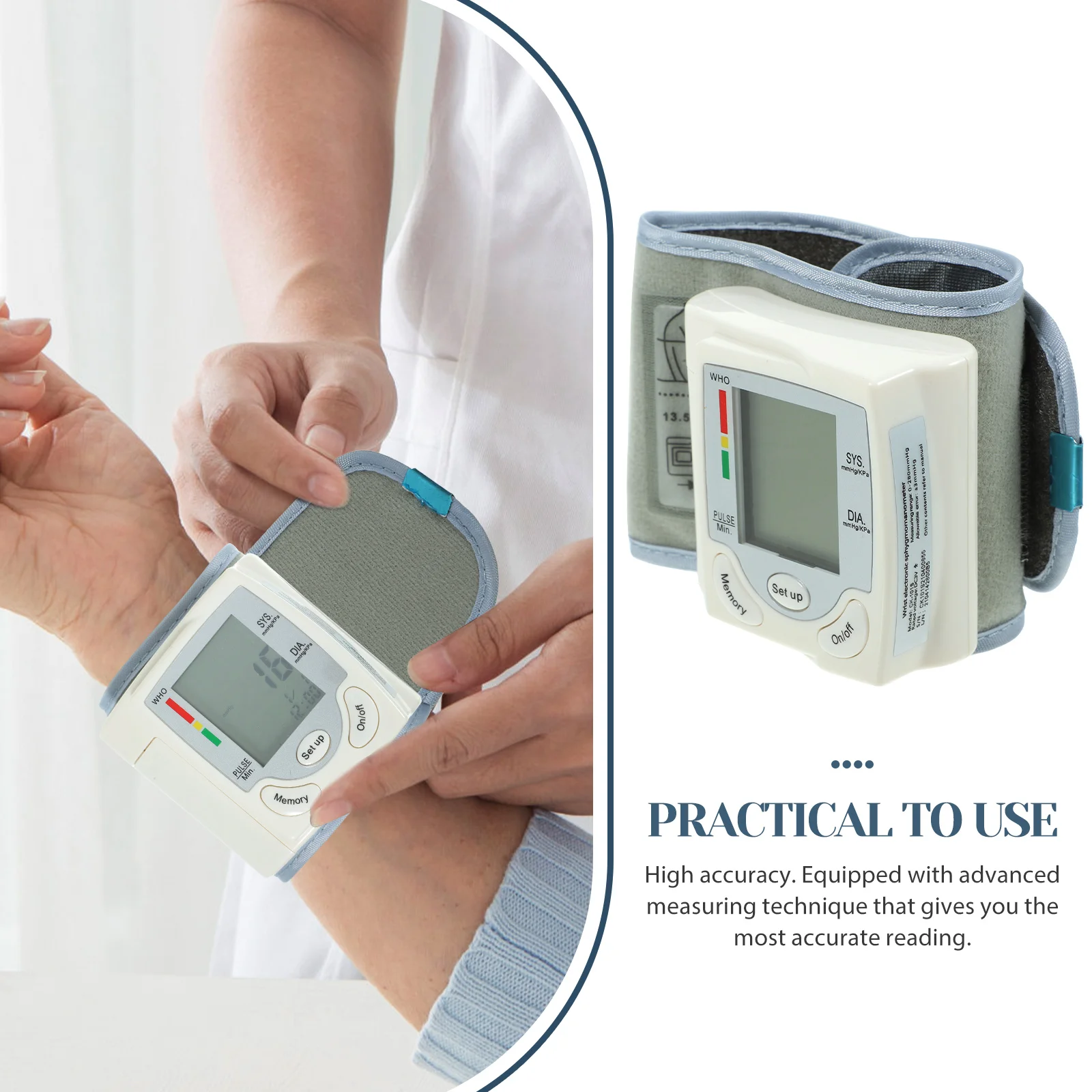 Arm Digital Automatic Sphygmomanometer Number Wrist Heart Beat