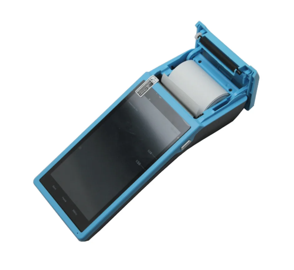 Q1 Pos 모바일 POS 기기 3G 4G Wifi POS 휴대용 티켓 발권기 5.5인치 투표 POS 단말기 프린터