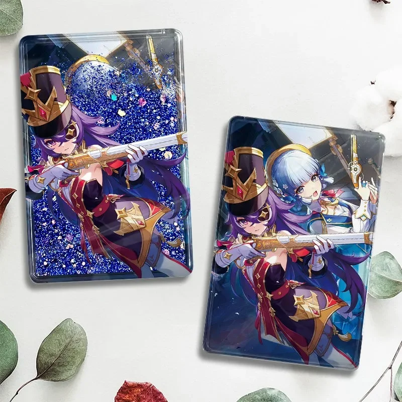 

Anime Game Cosplay Musketeer Chevreuse Cartoon Exquisite Acrylic Flowing Quicksand Mahjong Ornament Collect Gifts