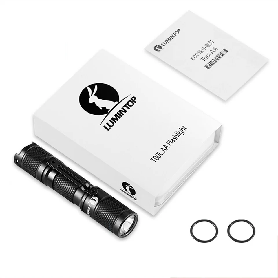 LuminTop STRUMENTO AA 2.0 Di Alluminio Mini Torcia Elettrica AA O 14500 Pi&ugrave; Vend