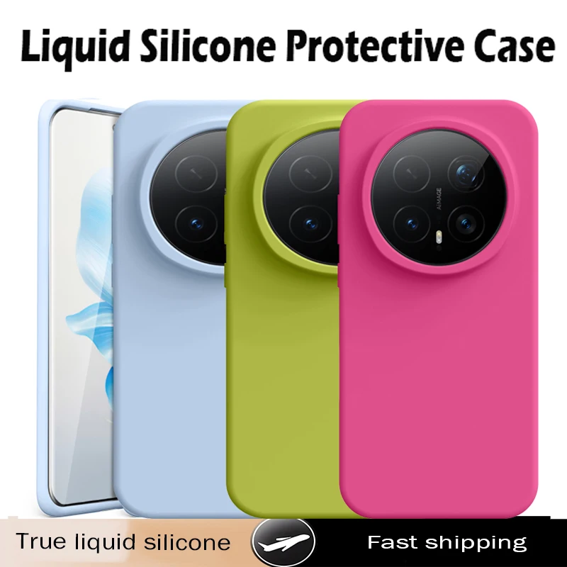 Premium Liquid Silicone Shockproof Phone Case - Fashion Minimalist Soft Back Cover