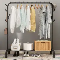 Clothes Storage Rack Clothing Shelf for Hanging Clothes Non-Slip Hat Shoes Orgnizer  Laundry Drying Rack Storage Stand 1