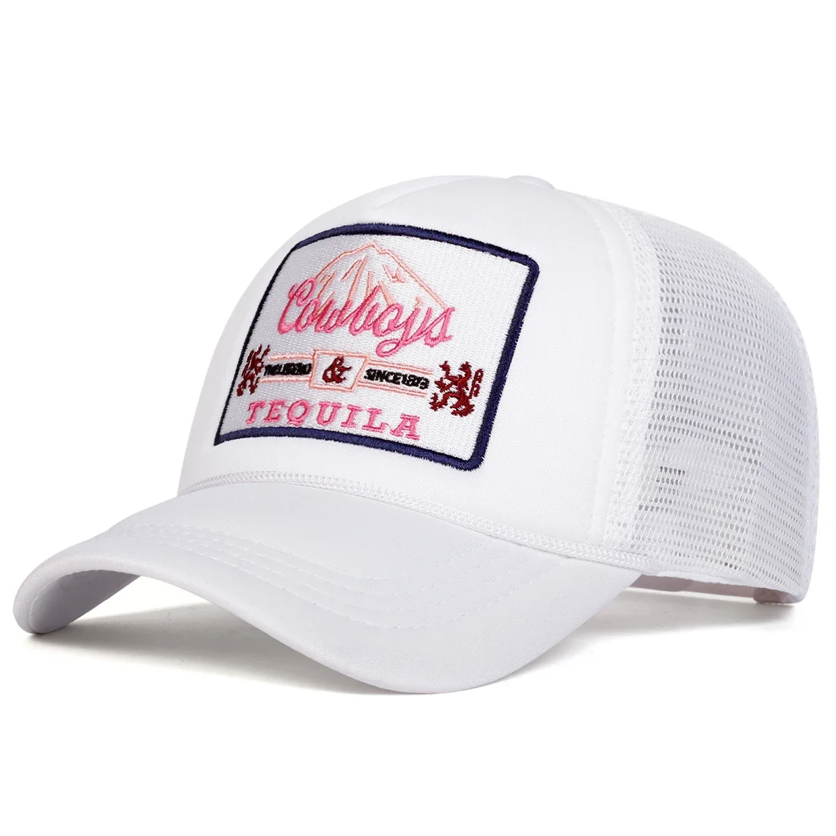 Unisex TEQUILA Mektup Nakış Beyzbol Net Kapaklar İlkbahar ve Yaz Açık Ayarlanabilir Rahat Şapkalar Güneş Koruyucu Şapkalar