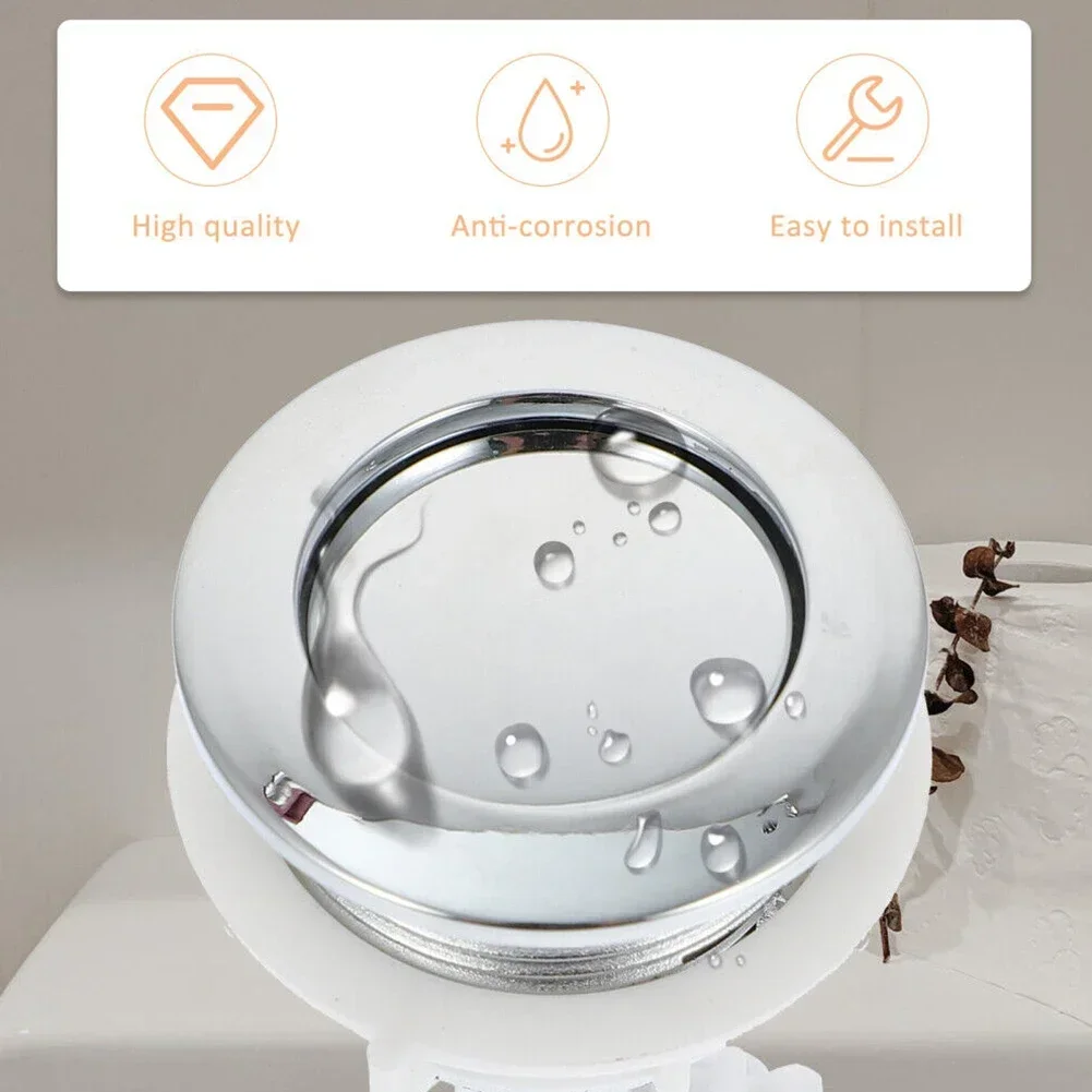 38mm Toilet Tank Button toilet flush button ABS Bathroom Toilet Push Single Flush Button Water Tank button For Seat In Home