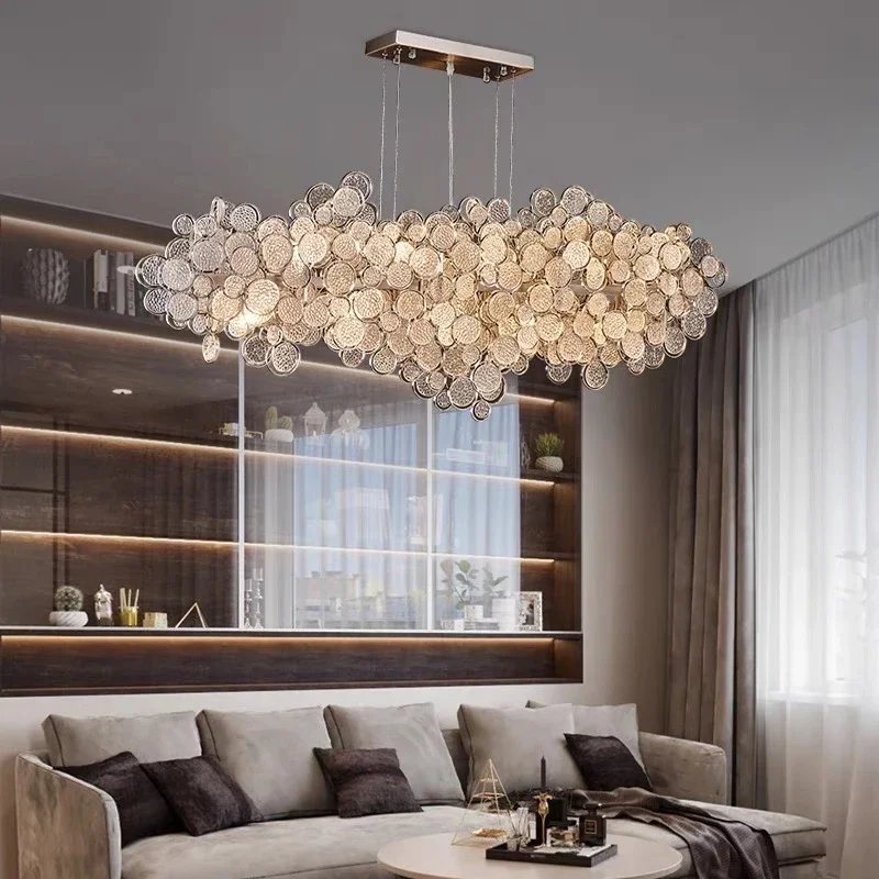

Nordic Luxury LED Ceiling Chandelier Villa Living Dining Room Creative Pendant Lamp Bedroom Hanging Light Fixture Lighting