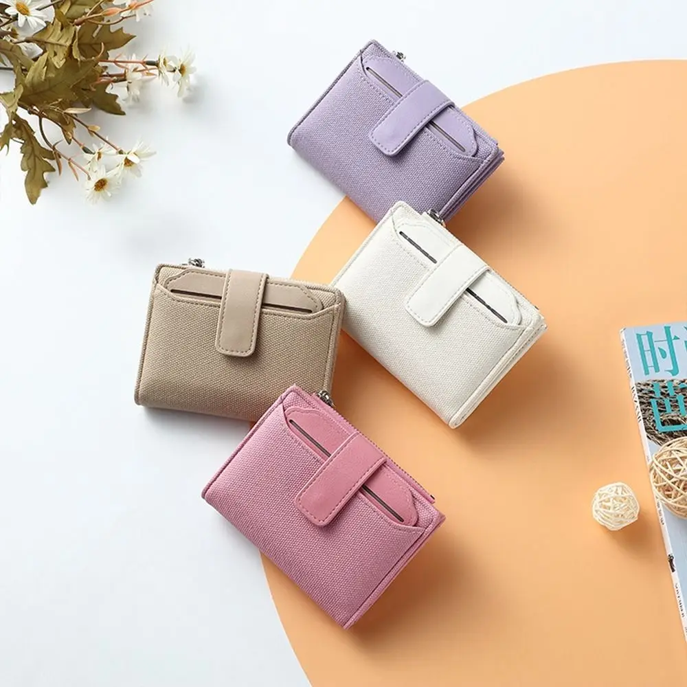 

Короткий кошелек из искусственной кожи, новый складной однотонный Кошелек для монет, кошелек, короткий Модный складной кошелек для женщин