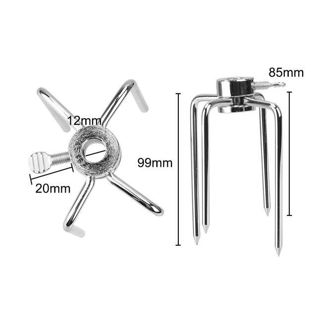 2Db/Set Rotisserie Hús Villák Bbq Szerszám Faszén Csirke Grill Konyhai Szerszámok Rozsdamentes Acél - Image 6