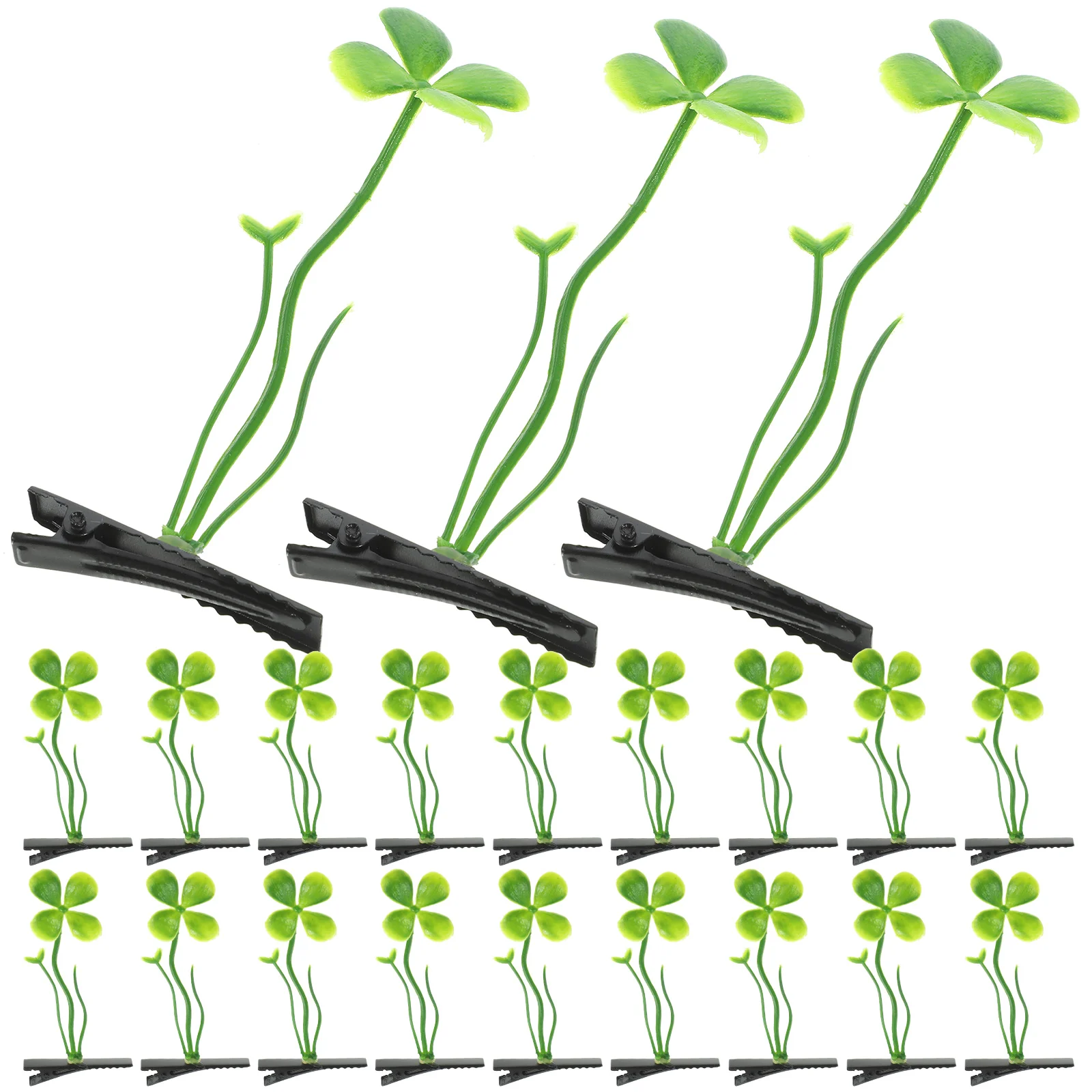 

30pcs Sprouts Clips Plant Barrettes Cute Hair Clips Trendy Little Grass Hair Clips