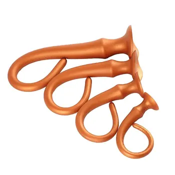 Buttplug in silicone Sextoys Butt plug lungo Dildo anale Dilatatore anale morbido Giocattoli erotici per adulti per donne Uomini Massaggiatore della prostata gay