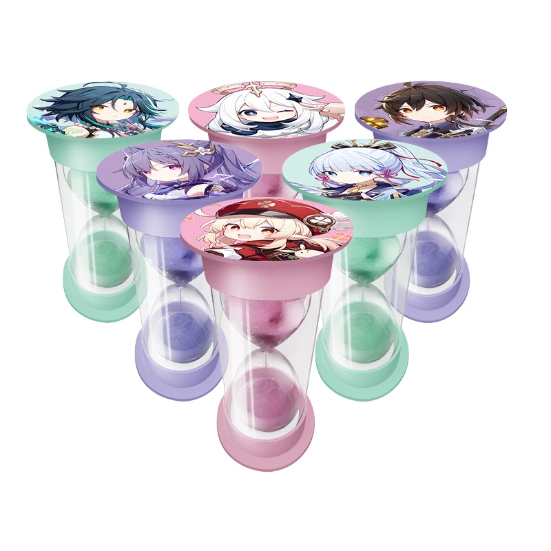 

Genshin Impact Projec Xiao ZhongLi 30-60 Minute Sandglass Hourglass Sand Clock Timers Desktop Clock Set Desktop Home Decoration