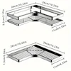 Bathroom Storage Rack, Bathroom Corner Organizer and Storage Rack, Wall Mounted Household Items and Storage Supplies 4
