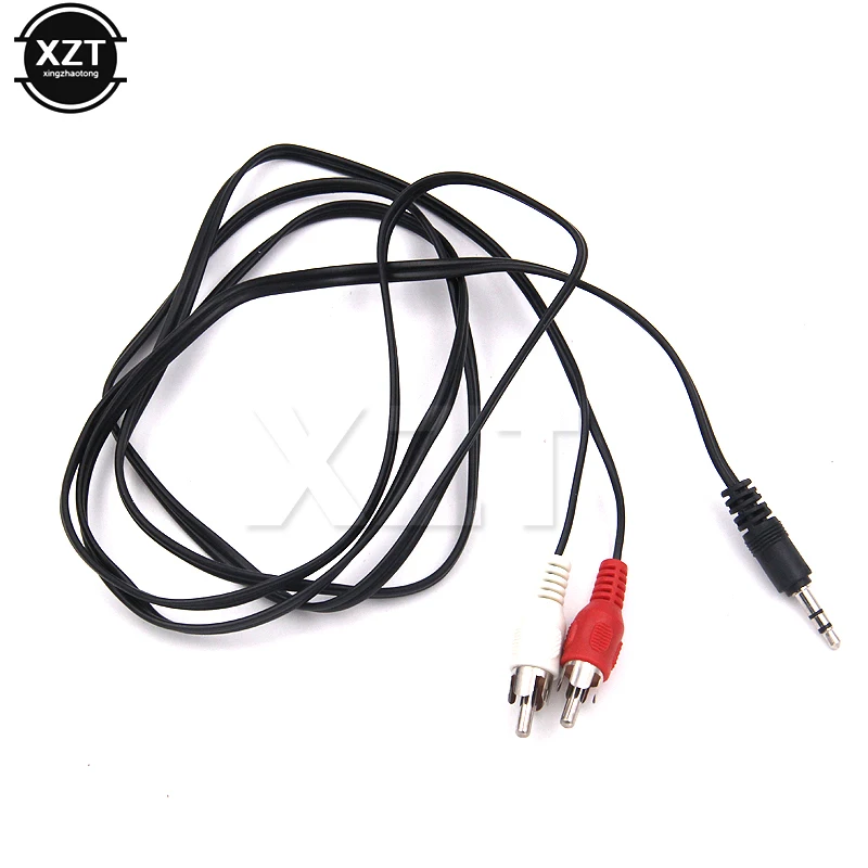 1.2M 3.5mm Jack to 2 RCA Audio Cables Stereo 3.5 mm Male to RCA Male Coaxial Aux Cable For Laptop TV DVD Amplifier Mp3 Speakers