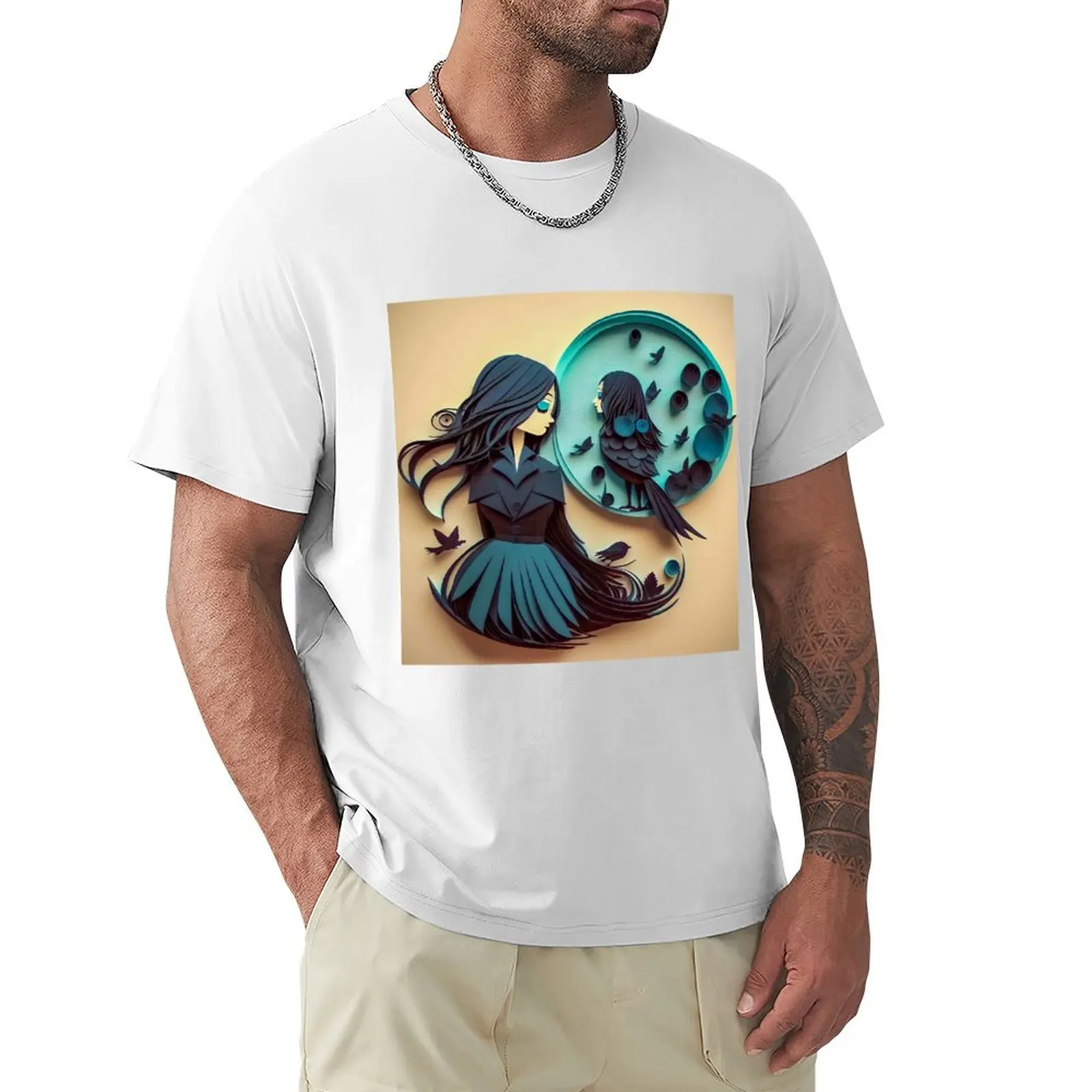 

The Creative World of Quilling T-Shirt for a boy plus size tops tees kawaii clothes plain t shirts men