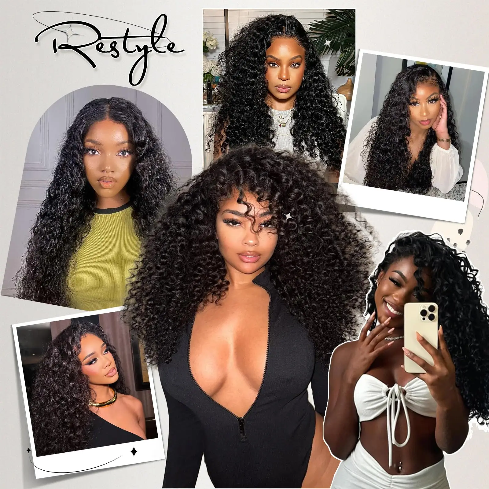 Wet and Wavy Human Hair Bundles Unprocessed Brazilian Weave 1 Bundles Water Wave Virgin Human Hair Natural Color 50g