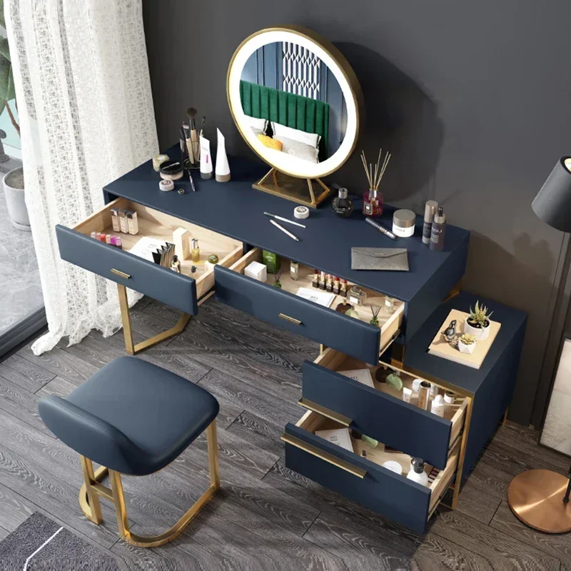 Vintage Nordic Vanity Storage Desk 4