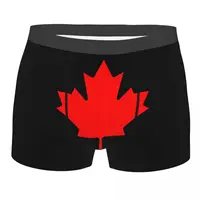 Custom Canada Maple Leaf Canadian Flag Boxer Shorts For Men 3D Printed Male Underwear Panties Briefs Stretch Underpants 1