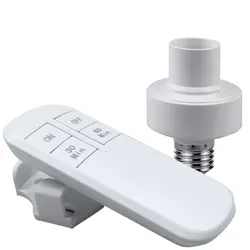 Wireless Remote Control Smart Timer Light Socket (E27 Lamp Holder)