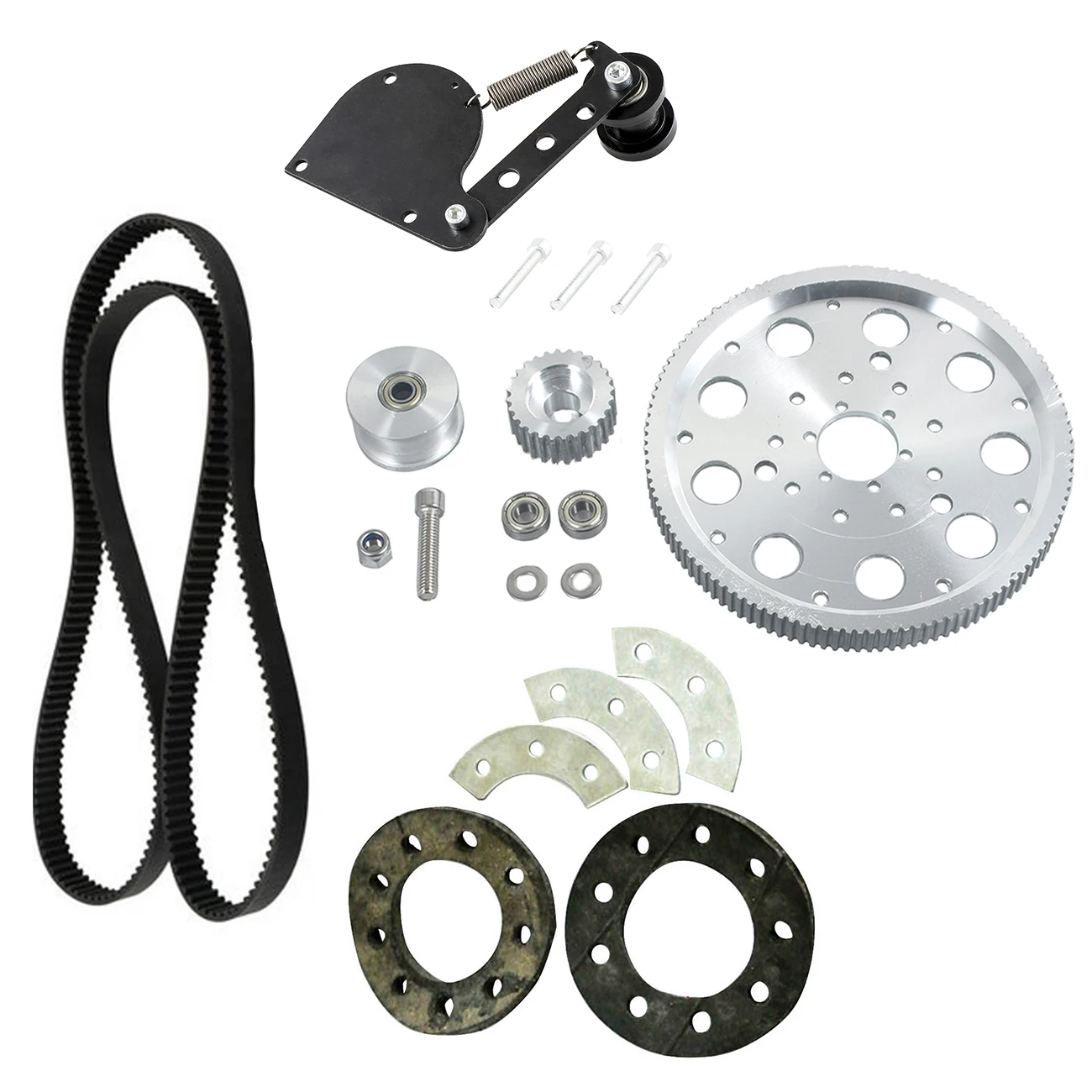 Kit Trasmissione A Cinghia Tensione Catena Non Più 415 Catena Adatta 2 Tempi 66Cc 80Cc Motore Motorizzato Kit Trasmissione A Cinghia Per Bicicletta