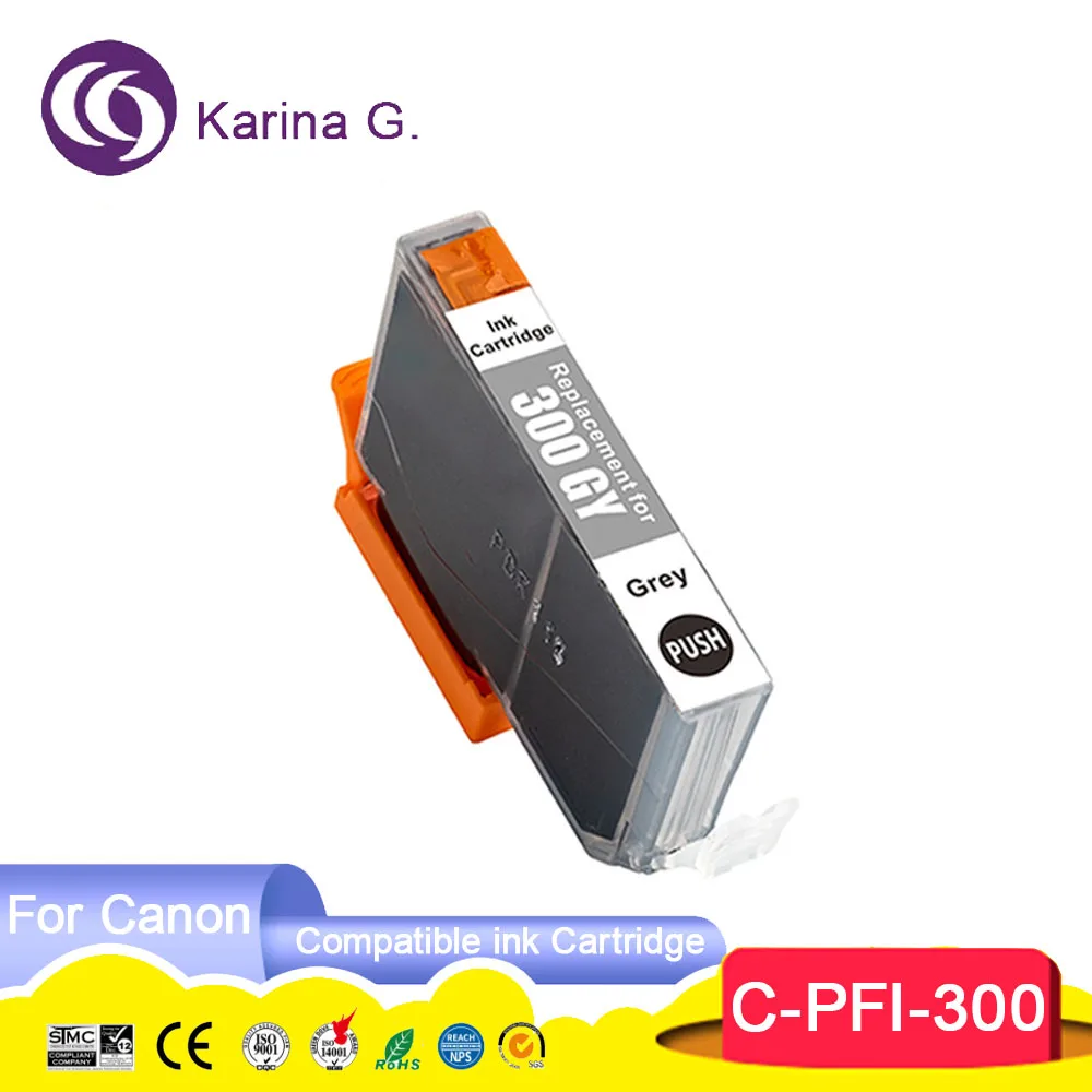 PFI 300 PFI300 PFI-300 Premium Color Compatible Inkjet Ink Cartridge for imageP