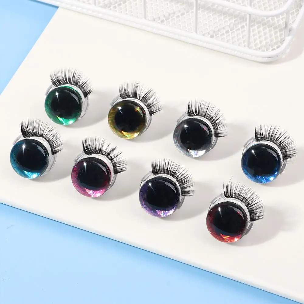 

20mm Fashion Super 3D Glitter Toy Safety Eyes with Eyelash Pad Doll Craft Eyes Doll Accessories