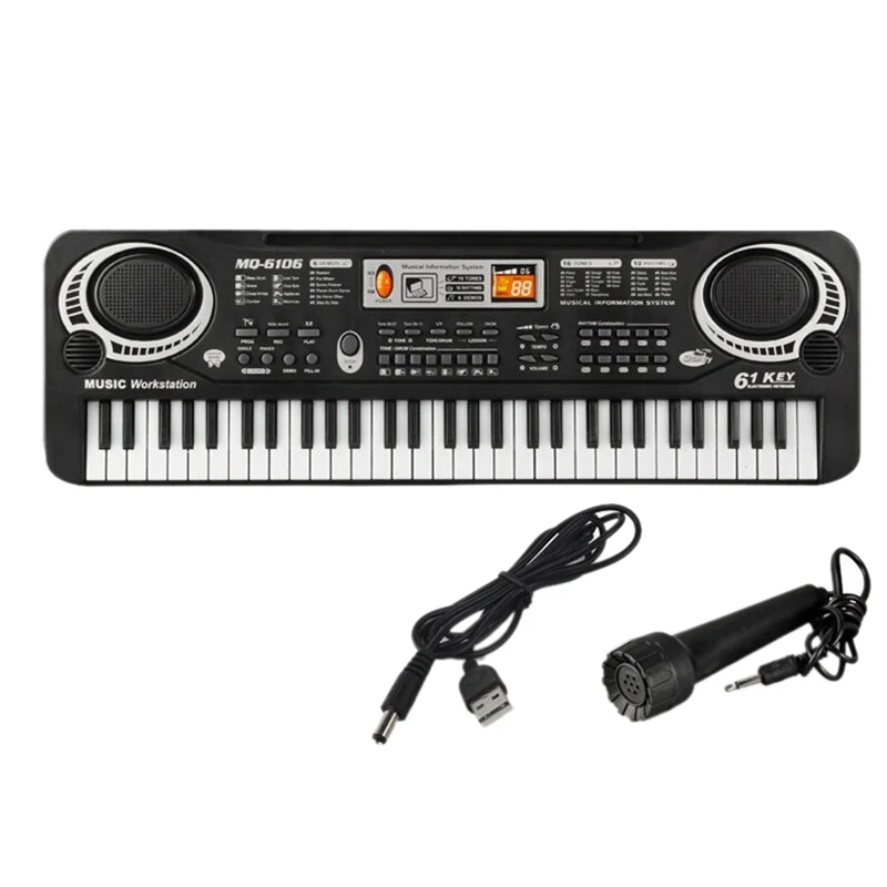 

Digital Music Electronic Keyboard Key Board Electric Piano Electronic Keyboard With 61 Keys Music Toy Keyboards For Ages 3-12