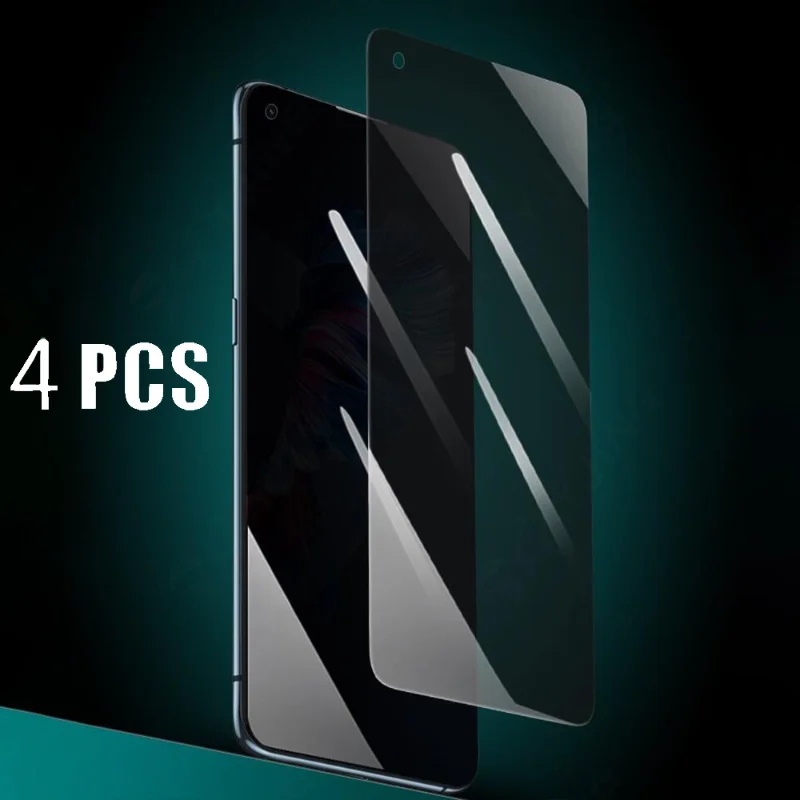 

4PCS Private Screen Protector For Realme 8 8i 9 Pro plus 10 Pro Anti-spy Tempered Privacy Glass