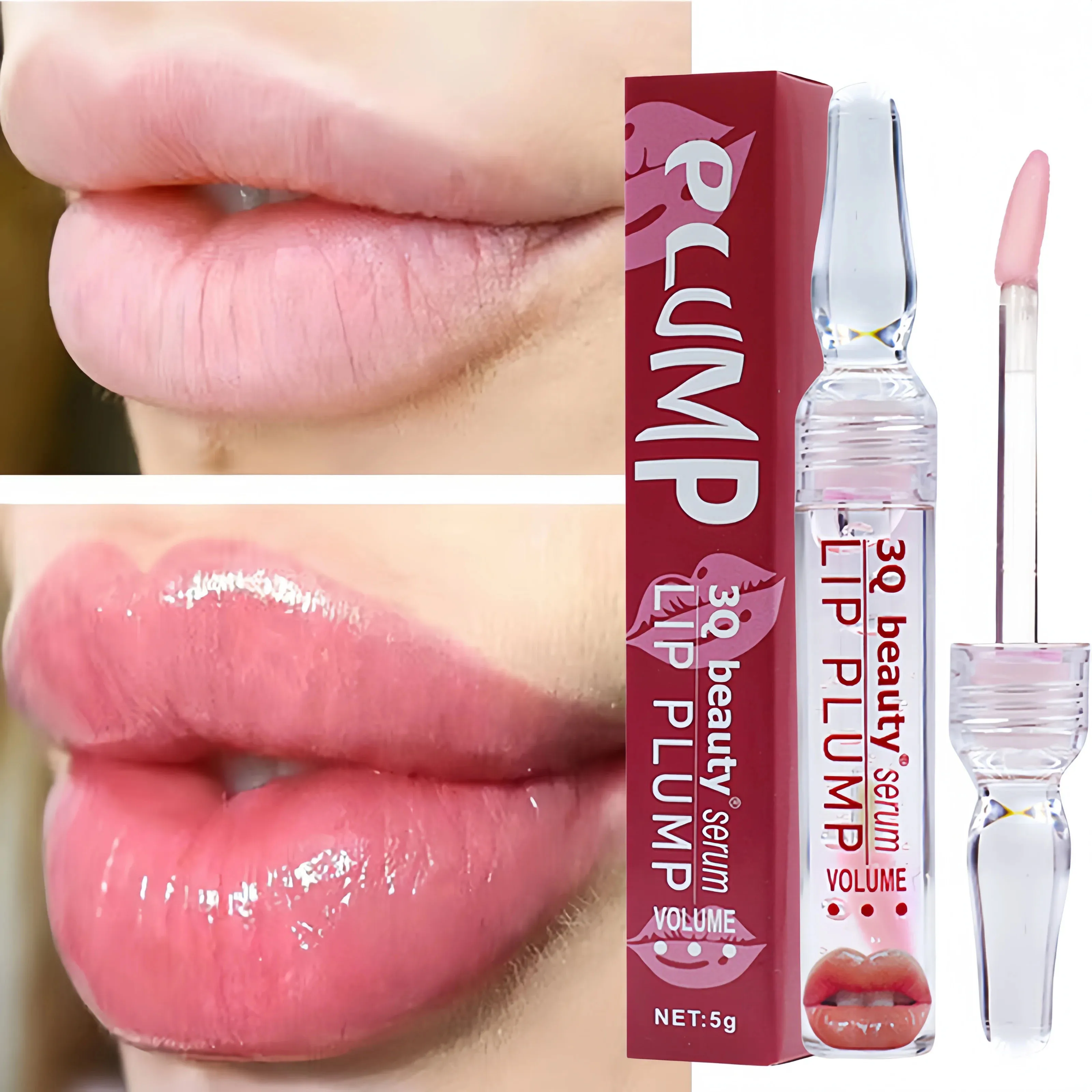 

Effective Lip Plump Serum Instant Volumising Increase Lip Elasticity Essential Oil Fade Lip Line Dead Skin Moisturizing Lip Care