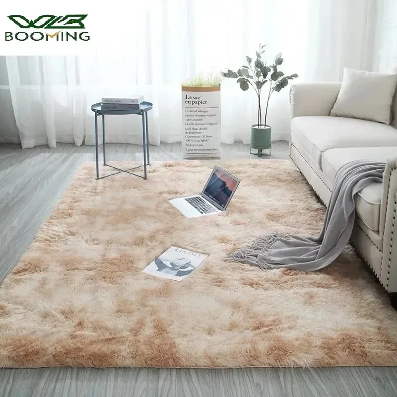 

Long Plush Carpet Thickened Anti Slip Soft Carpet Bedroom Carpet Modern Living Room Large Carpet Living and Home Decoration