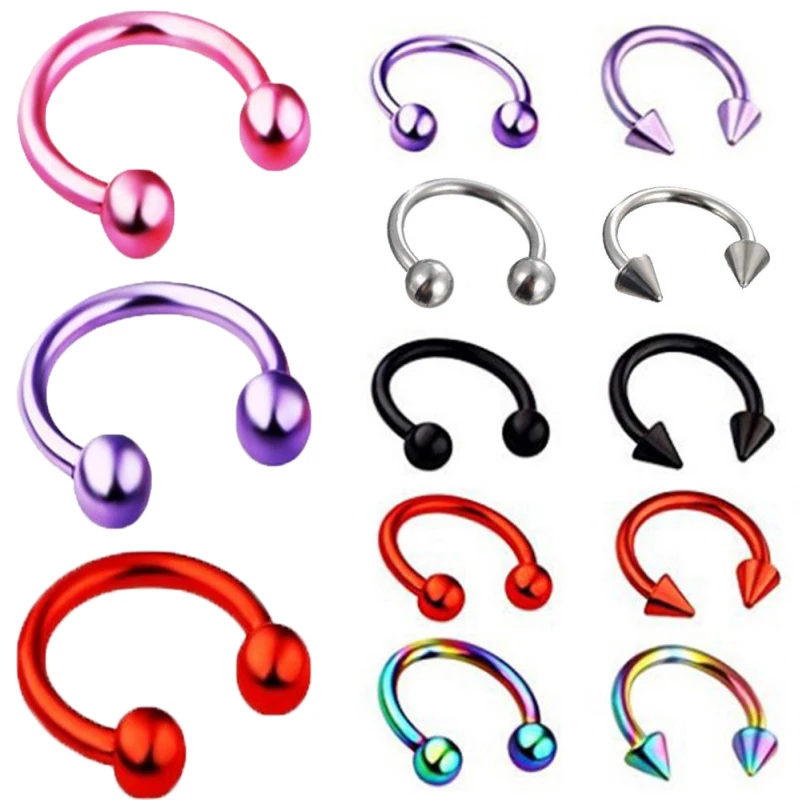 Wholesale6810mmStainelessSteelNoseRingsNosePiercingBody