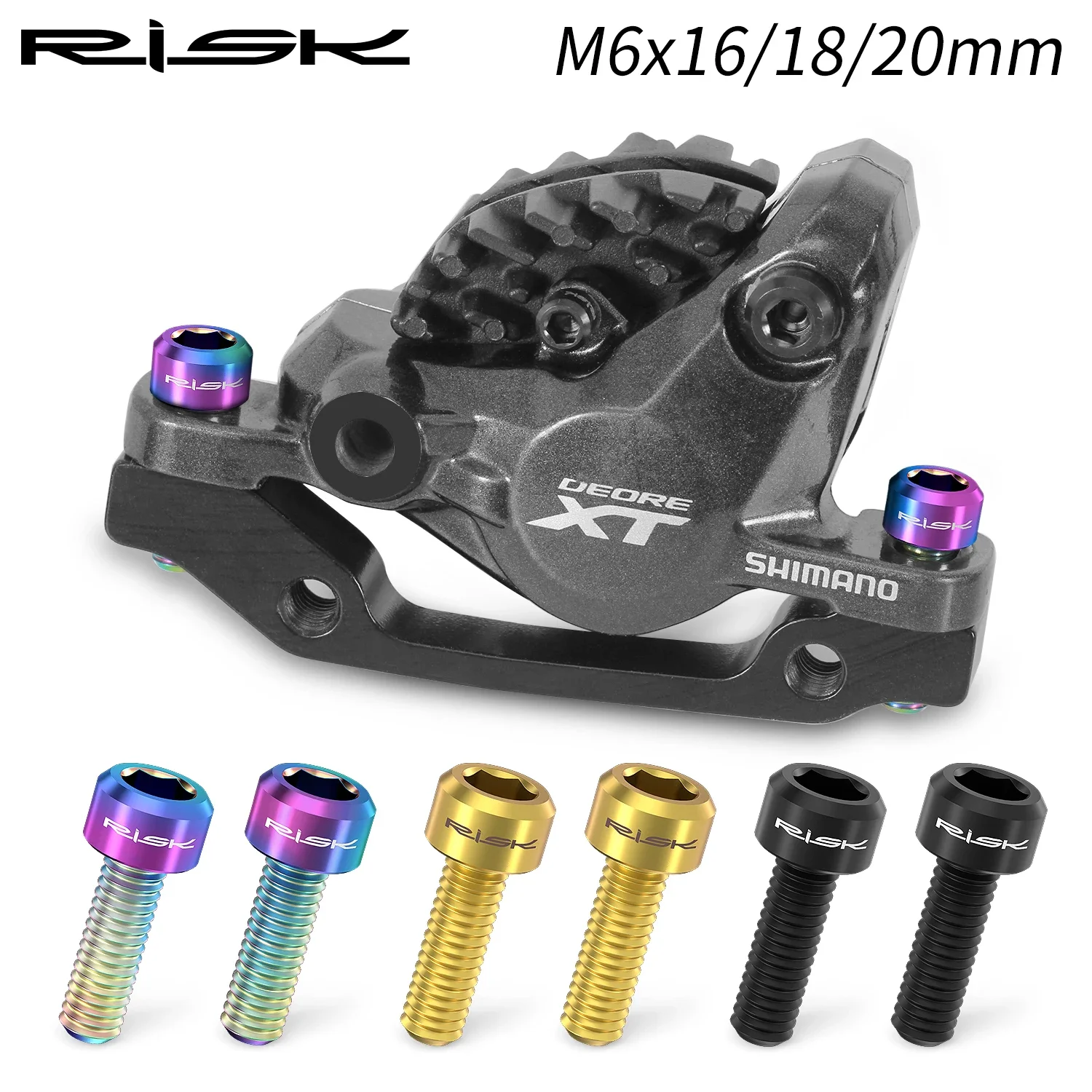 Anti Rust Bike Stem Bolts 6x M5*18mm Titanium Alloy Screws For Front...