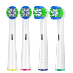 4 - Pack Premium Replacement Toothbrush Heads, White (Precision clean)