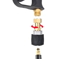 High Pressure Water Gun with 360° Swivel Nozzle, Durable Plastic, Brass and plastic Connectors, Anti-Tangle Car Wash Adapter 1