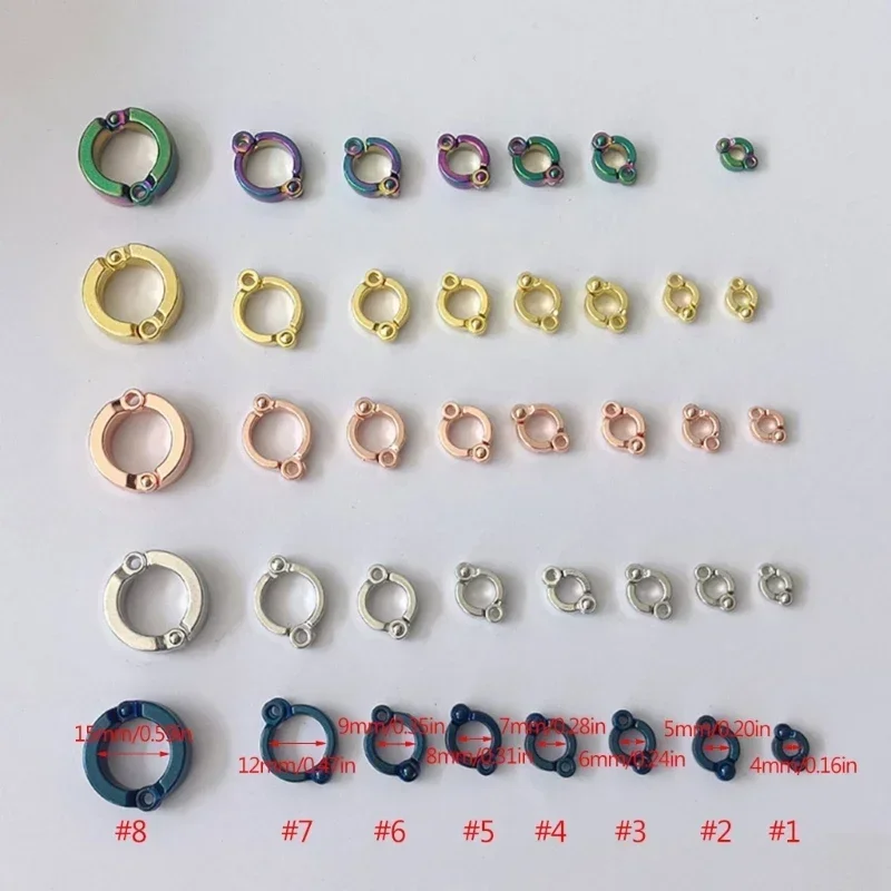 Parrot Foot Rings Metal Pet Bird Leg Rings Outdoor Fly Training Activity Anti-Lost Opening Clip Leash Accessories 4-15mm bird foot rings,bird leg rings,bird rings