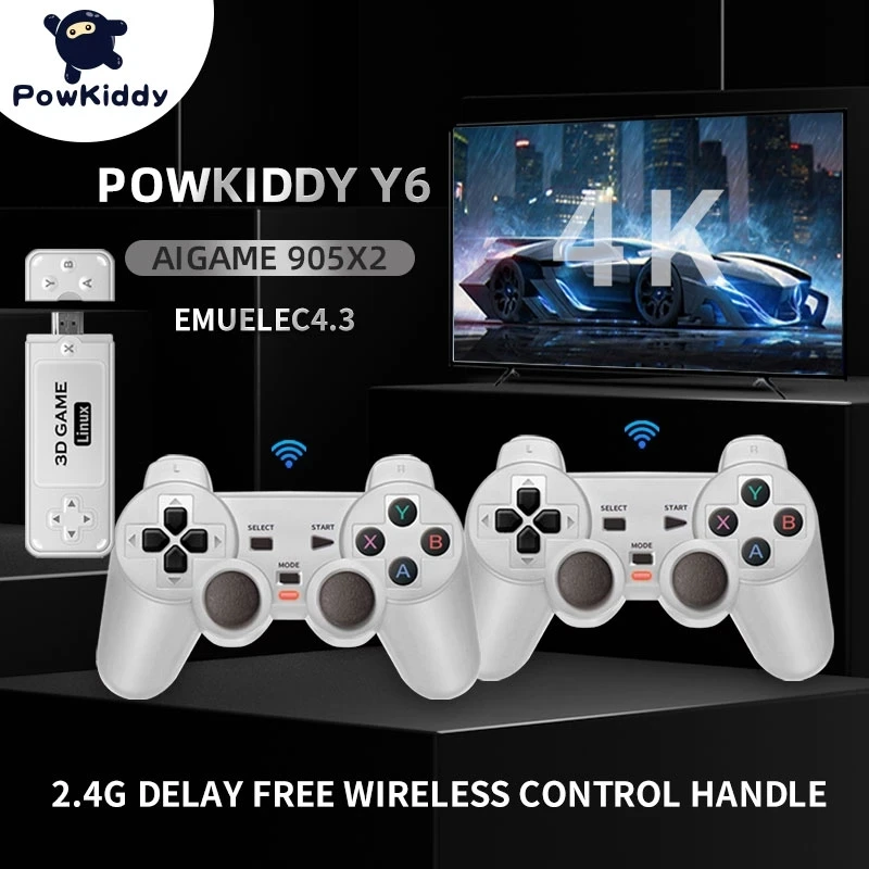 2023 Nuovi Lettori Di Videogiochi Portatili Y6 Hd Controller Di Gioco Portatili Retrò Console Tv Gaming Stick Emulatore Ps