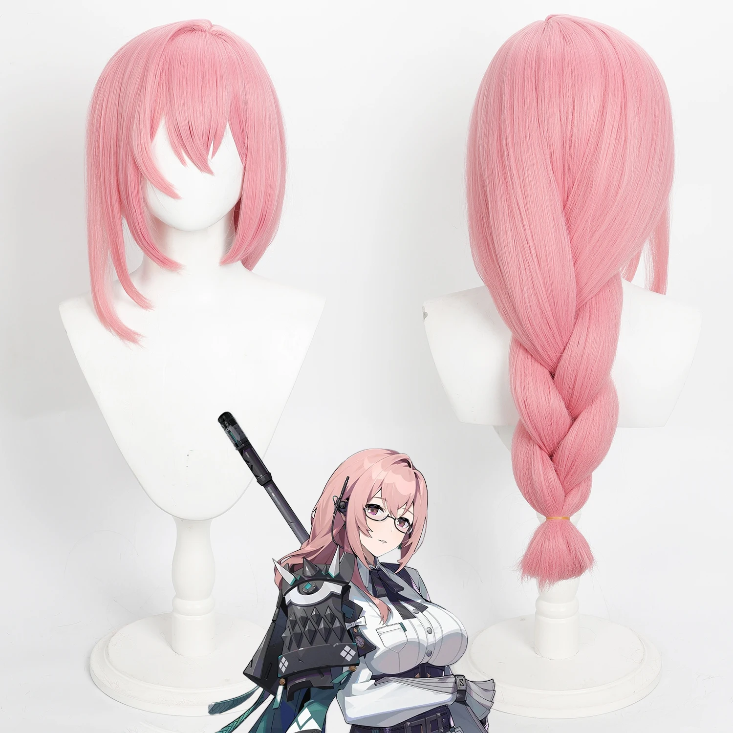 Zenless Zone Zero-Inspired Synthetic Cosplay Wig for Anime Parties and Events