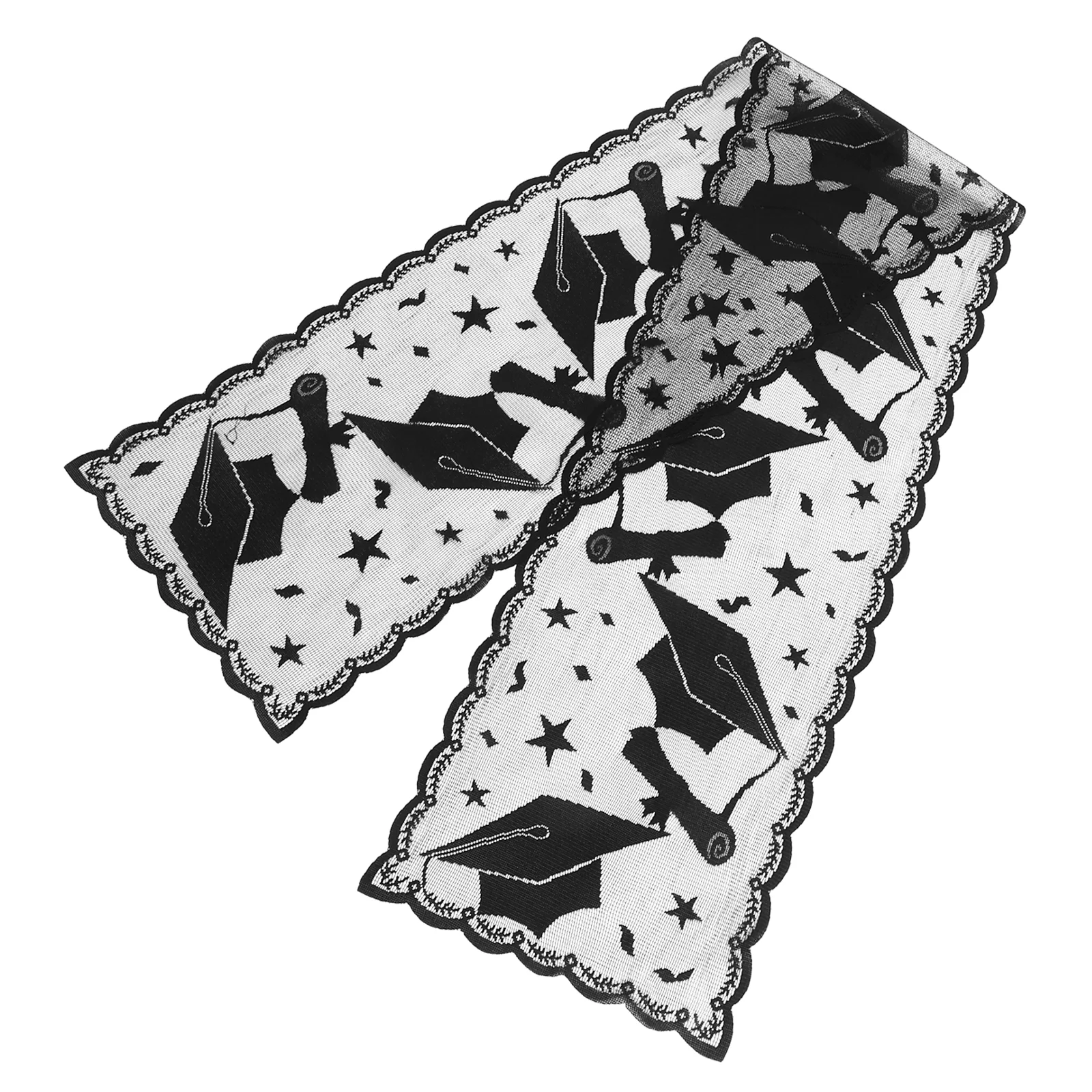 

Graduation Table Flag Tablecloth For Cap Runner Decorations Lace Decorate Clothes Party Cover