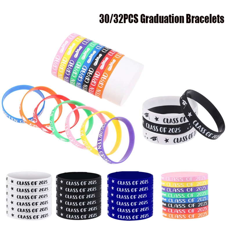 Set De 30 Pulseras De Silicona Con Diseños De Estrellas, Corazones Y Calaveras, Para Fiestas, Deportes Y Eventos Nocturnos, Coloridas Y Cómodas
