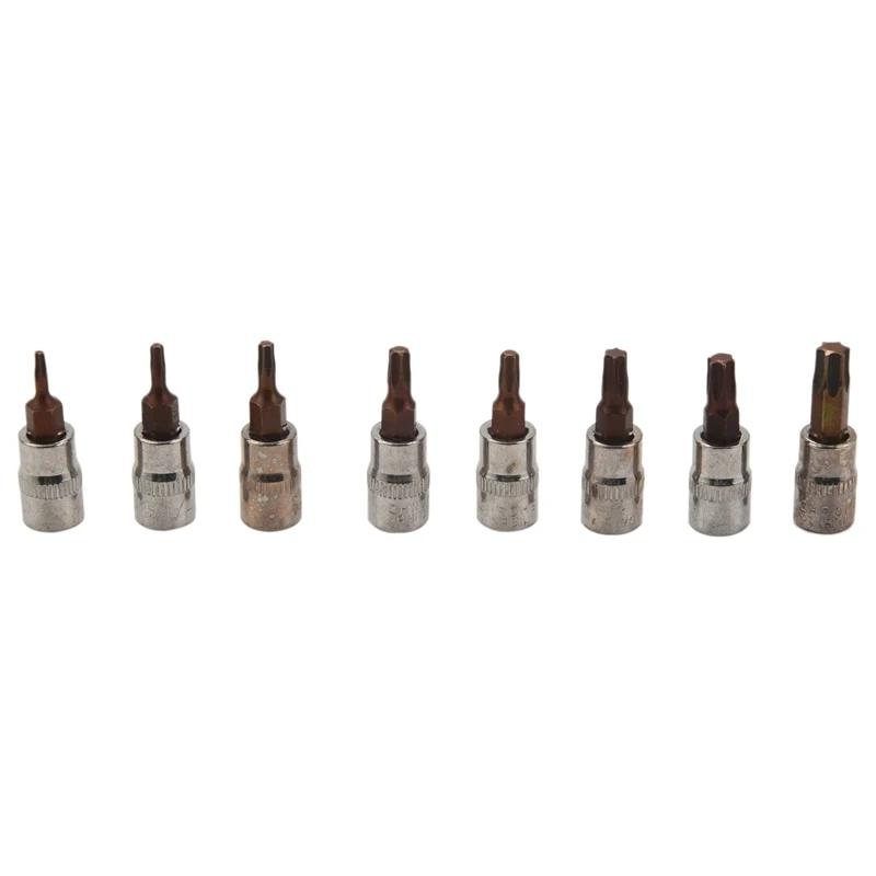 Torx Ʈ  Ʈ, 1/4 ġ  ̺ , T8 T10 T15 T20 T25 T27 T30 T40 S2 ƿ, 8  