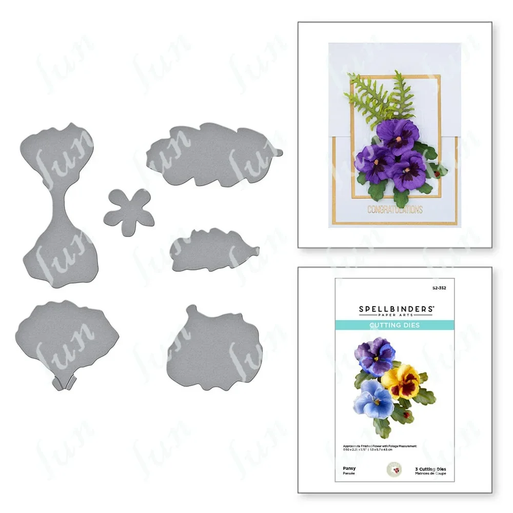 

Pansy Flowers Metal Cutting Dies Diy Scrapbooking Paper Craft Handmade Make Album Card Embossing Template New Arrivals