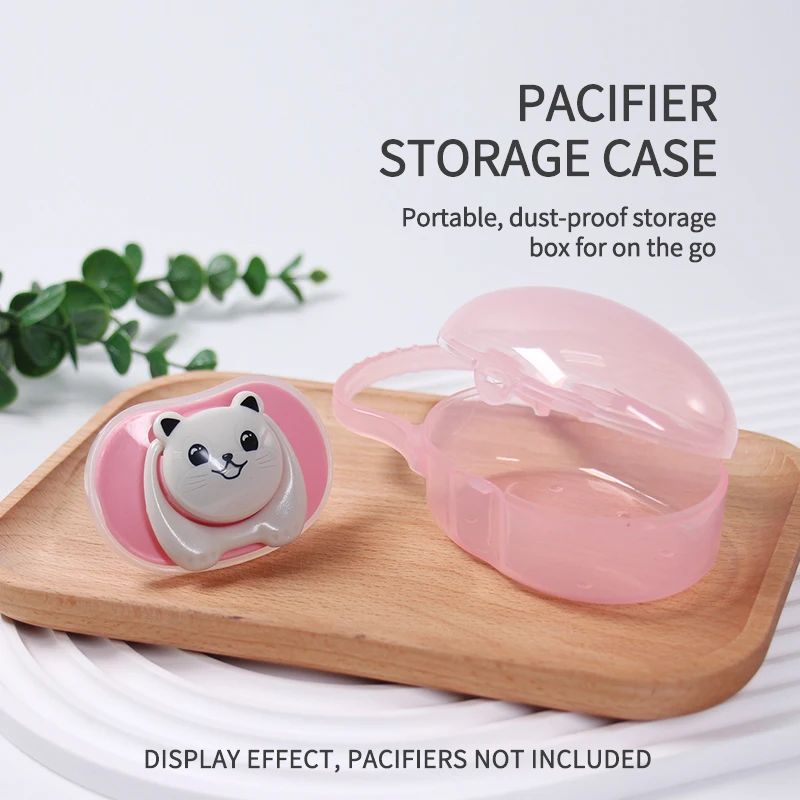 1 Pcs Pacifier Box Portable Storage BPA Free PP Safety Material Pacifier Container Pacifiers Leashes And Cases 2