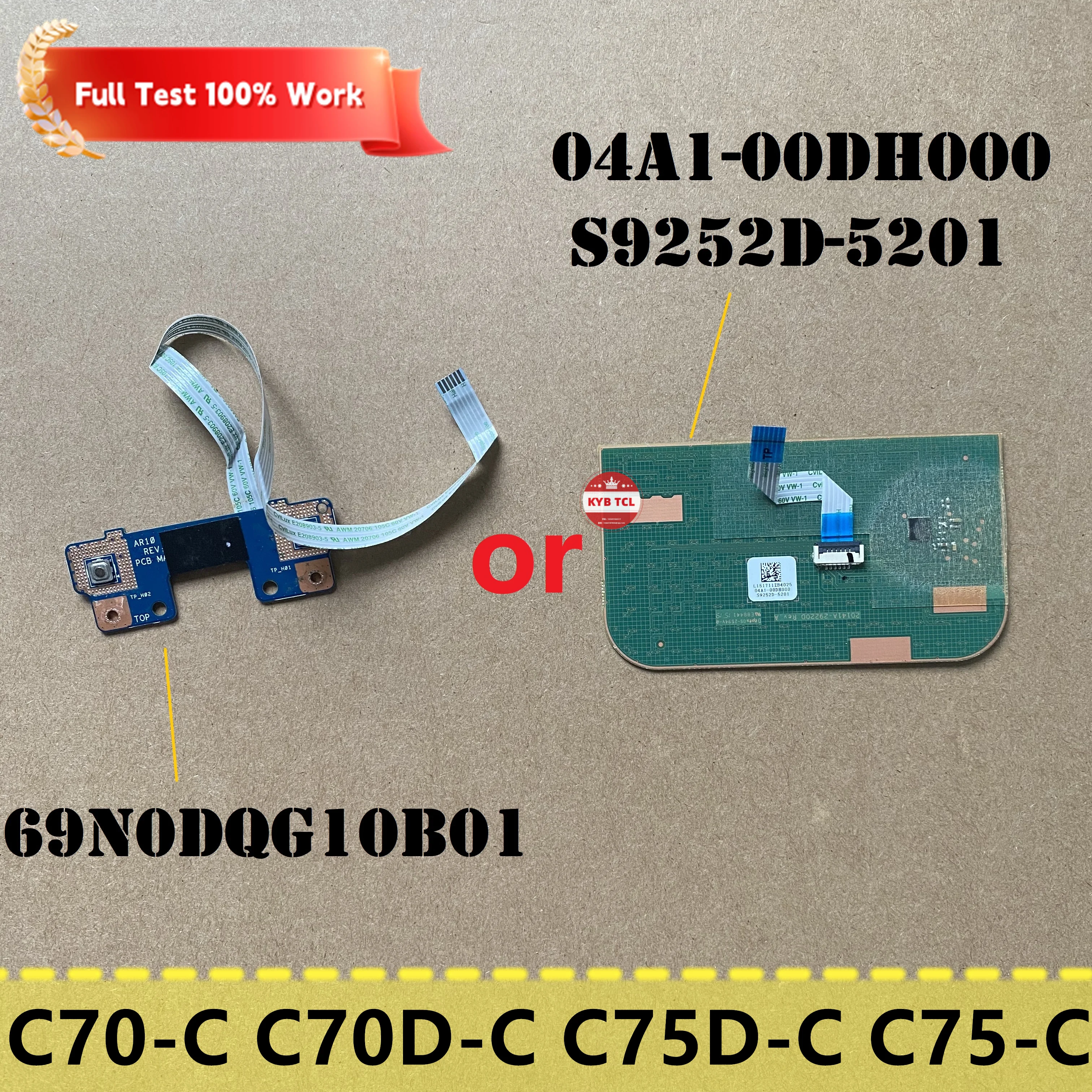 

Для Toshiba Satellite C70D-C C70-C C75-C Женский ноутбук с сенсорной панелью или кабелем 69N0DQG10B01