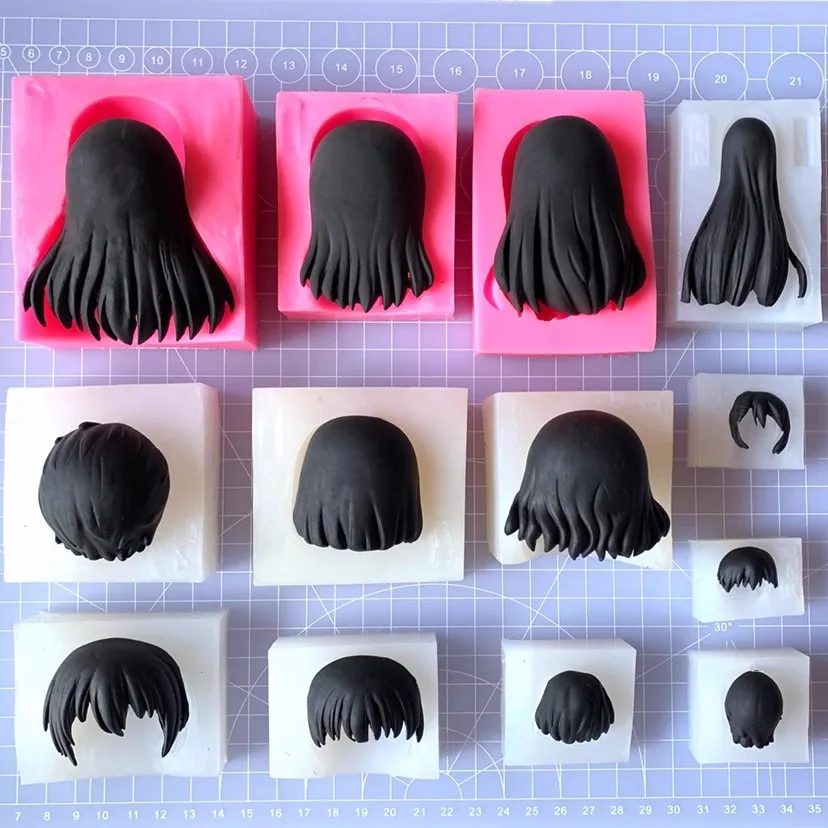 Silicone Clay Hair Mold 1
