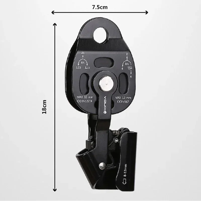 One-way Pulley Lifting Heavy Objects Pull-up Tool Super Light Device Ascenders Lifter Drag Lifting Equipment swivel pulley rope pulley hoist double pulleys cable tray pulley