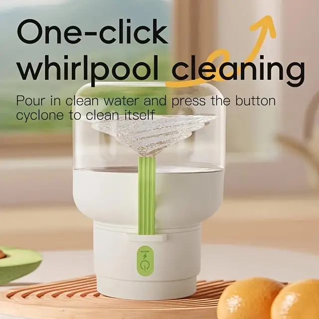 1pc Electric juice blender, USB charging with rubber straw cup, button control, no heating working voltage, portable blender 2