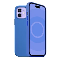 Apple Animation Magsafe Liquid Silicone Magnetic Case For iPhone 12 Pro Max Mini 12pro Case Wireless Charging Drop Protect Cover 2