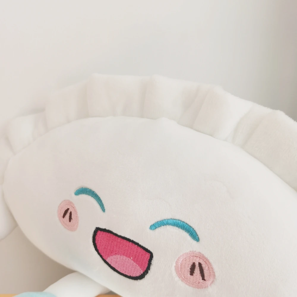 ZU Cute Home Decor Sofa Hug Pillow Steamed Stuffed Rice Bao Bun Plush Toy Funny Face Food Soft Soup Dumplings Kids Girl Gift