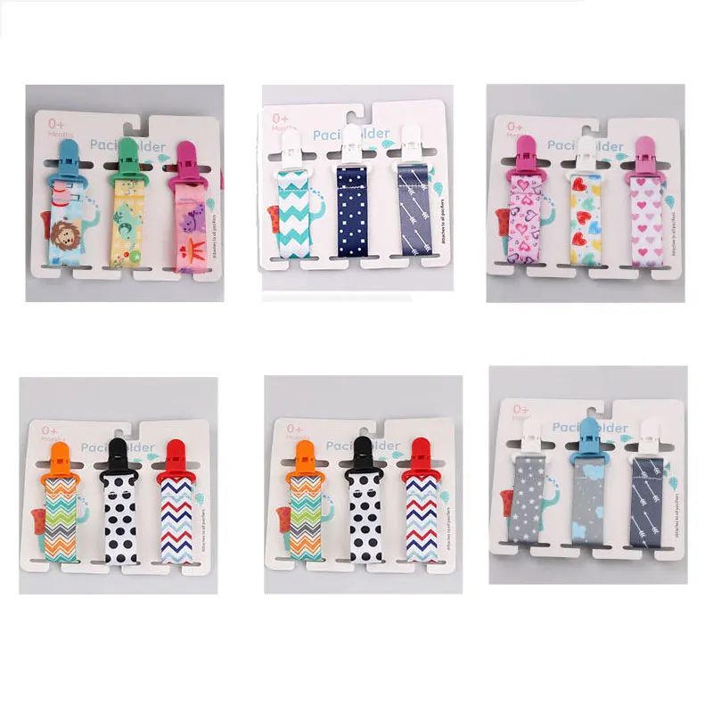 3 Pcs/Set Baby Pacifier Clips Pacifier Chain Dummy Clip Nipple Holder For Nipples Children Clip Soother Holder attache pacifier clip pacifier chain pacifier accessories teether clip